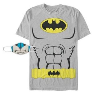Batman tshirt with face mask size Large
